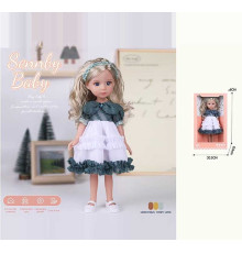 Лялька MN 3310 (48) висота: 34 см, імітація скляних очей, взуття, в коробці