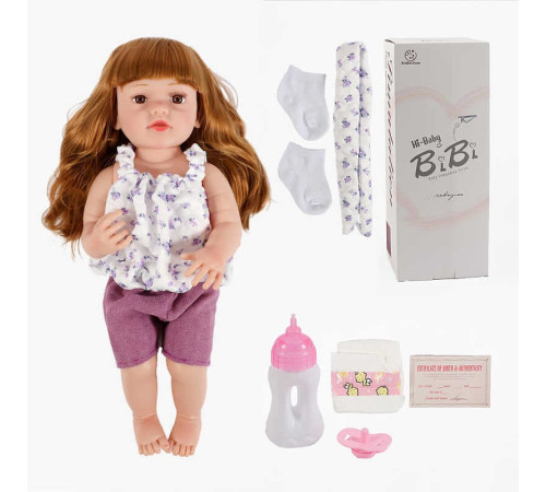 Лялька XBY 5537 (12) висота 52 см, гумова, пляшечка, памперс, соска, шкарпетки, в коробці – в наличии! Купите сейчас у KAZKOVA