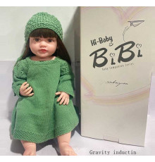 Лялька XBY 6601 (12) звуки, висота 52 см, гумова, пляшечка, памперс, соска, шапочка, шкарпетки, в коробці