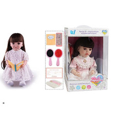 Інтерактивна лялька TK 1206-45 (9) "WToys", ОЗВУЧ. УКР. МОВОЮ, пульт, казки, пісні, відповідає на запитання, мелодії, повторюшка,в коробці