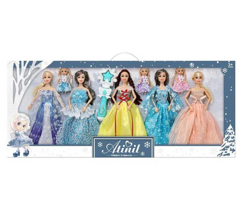 Набір ляльок WX 162-3 (18/2) 5 ляльок, 3 пупсики, у коробці