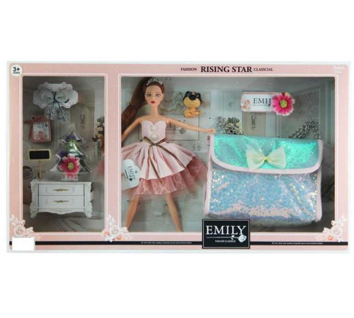 Лялька QJ 096 (12) висота 30 см, аксесуари, сумочка для дівчинки, в коробці