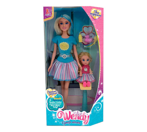 Набір ляльок 41841 (24/2) "Wendy", "Супер мама", висота 30 см, міні-лялька, аксесуари, в коробці