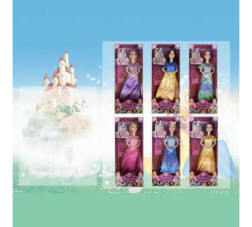 Лялька K 317 A (168/2) принцеса, аксесуар, висота 28 см, в коробці, ВИДАЄТЬСЯ МІКС ВИДІВ