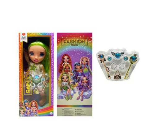 Лялька TK 2031 (72/2) висота 32см, підсвічування, пісня англійською, знімний одяг та взуття, 2 чарівні палички, сумочка, пара сережок, в коробці