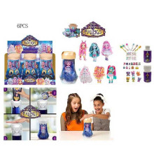 Набір ляльок TK 2036 (24/2) ЦІНА ЗА 6 ШТУК В БЛОЦІ, 15 см, шарнірні суглоби, чарівна вода, аксесуари, наліпки, в коробці