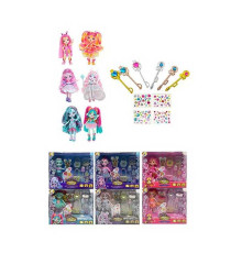 Лялька TK 2042 (96/2) 15 см, шарнірні суглоби, аксесуари, наліпки, в коробці, ВИДАЄТЬСЯ МІКС ВИДІВ