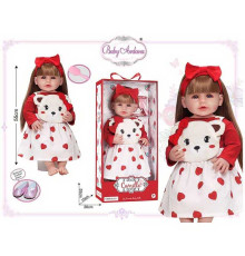 Лялька A 920 B (12/2) гумова, висота - 52 см, прошите волосся, рухомі кінцівки, щітка для волосся, взуття, в коробці