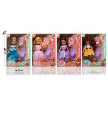 Лялька LK 2503 (96/2) 4 види, 20 см, гумова, імітація скляних очей, взуття, аксесуари, улюбленець, в коробці, ВИДАЄТЬСЯ ТІЛЬКИ МІКС ВИДІВ