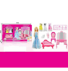 Лялька 131-33 (14) 30 см, шарнірні суглоби, аксесуари, меблі, в коробці