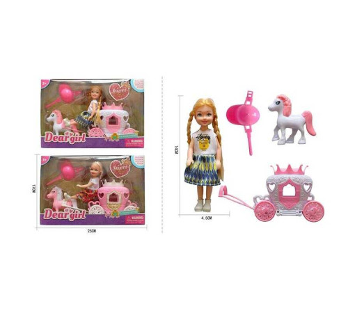 Лялька L 5-18 (96/2) 2 види, 14 см, аксесуари, в коробці