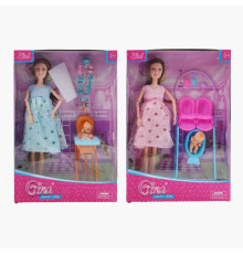 Лялька 6004 GD-11 (60/2) 2 види, висота: 30 см, знімний живіт, шарнірні суглоби, пупсик, аксесуари, в коробці