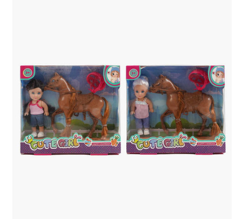 Лялька GN 686-8 (128/2) 2 види, висота: 11,5см, кінь, аксесуари, в коробці – в наличии! Купите сейчас у KAZKOVA