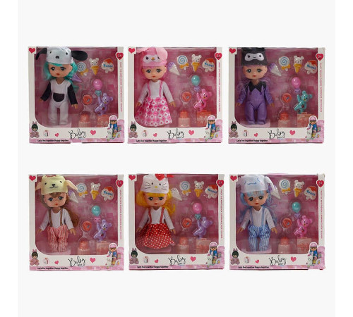 Лялька XD 63 B (60/2) висота - 27 см, музичний чіп, пісня англійською мовою, аксесуари, знімний одяг, знімне взуття, рухомі елементи, в коробці, ВИДАЄТЬСЯ МІКС ВИДІВ