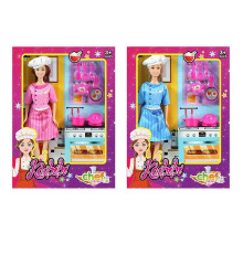 Лялька WG 223 (48/2) 2 види, висота: 30см, знімний одяг, рухомі кінцівки, аксесуари, в коробці