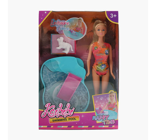 Лялька WG 249 (96/2) висота: 30см, знімний одяг, рухомі кінцівки, басейн, улюбленець, в коробці – в наличии! Купите сейчас у KAZKOVA