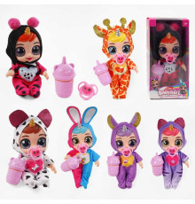 Лялька 215 (120/2) 6 видів, гумова, висота 20см, говорить, сміється, плаче, знімний одяг, рухливі кінцівки, пляшечка, пустушка, в коробці, ВИДАЄТЬСЯ МІКС