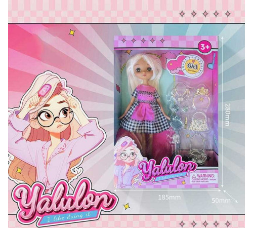 Лялька YL 611-12 (96/2) висота: 24 см, імітація скляних очей, аксесуари, взуття, в коробці