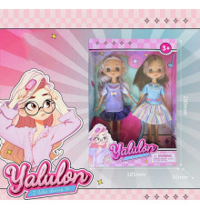 Набір ляльок YL 611-13 (96/2) 2 ляльки, висота: 24 см, імітація скляних очей, взуття, в коробці