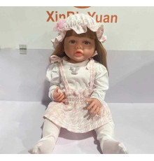 Лялька XBY 5540 (12) висота 52 см, гумова, пляшечка, памперс, соска, шапочка, шкарпетки, в коробці