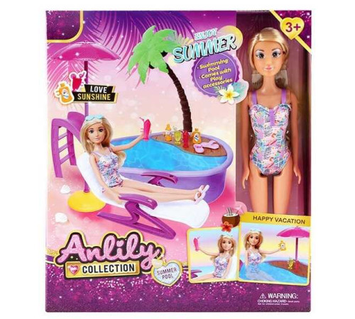 Лялька 616156 (24) висота: 29 см, аксесуари, басейн, в коробц