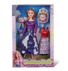 Лялька 8675-9 (48) висота: 30 см, шарнірні з’єднання суглобів, голова та руки - гума, знімний одяг та взуття, аксесуари, в коробці