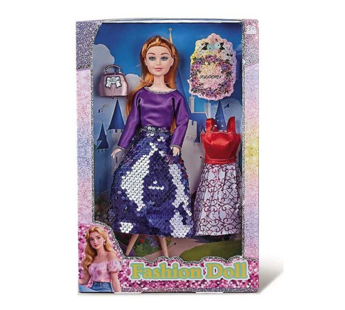 Лялька 8675-9 (48) висота: 30 см, шарнірні з’єднання суглобів, голова та руки - гума, знімний одяг та взуття, аксесуари, в коробці