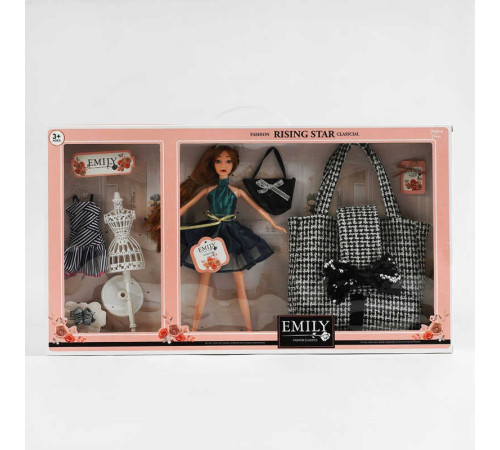 Лялька QJ 096 A (12) висота 30 см, аксесуари, сумочка для дівчинки, в коробці
