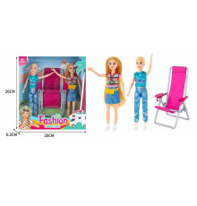 Набір ляльок ST 5612-3 (72/2) 2 ляльки, крісло-шезлонг, висота 23 см, в коробці