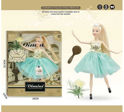 Лялька DMN 06 E (48/2) висота 30 см, зйомне взуття, аксесуари, гребінець, в коробці