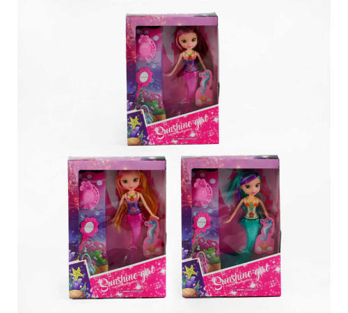 Лялька 506-15 (96/2) 3 види, “Русалонька”, висота 24 см, аксесуари, в коробці, ВИДАЄТЬСЯ ТІЛЬКИ МІКС ВИДІВ