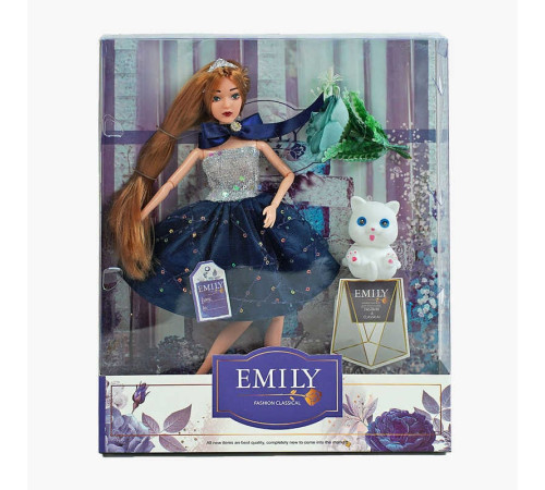 Лялька QJ 112 (48/2) висота 30 см, вихованець, квіти, в коробці