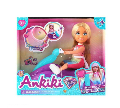 Лялька з аксесуарами 606050 (72) висота ляльки - 13 см, водний мотоцикл, козирок, в коробці