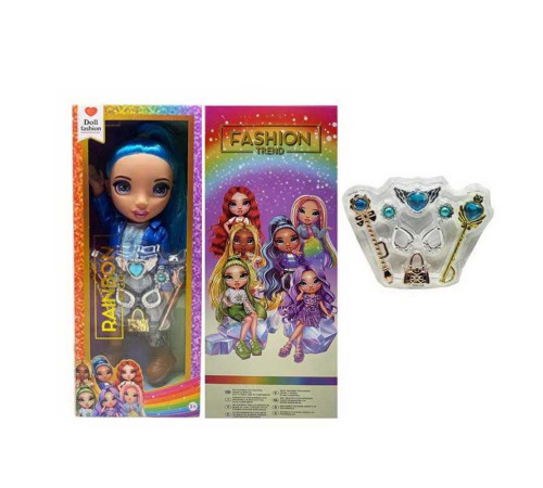 Лялька TK 2032 (72/2) висота 32см, підсвічування, пісня англійською, знімний одяг та взуття, 2 чарівні палички, сумочка, пара сережок, в коробці