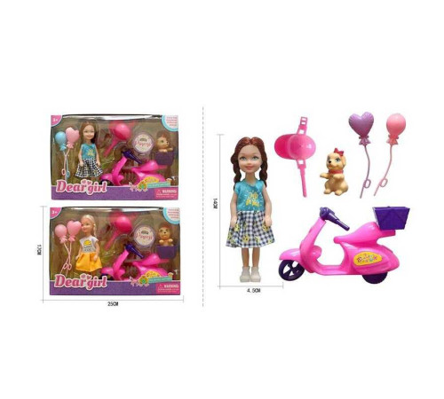 Лялька L 5-19 (96/2) 2 види, 14 см, аксесуари, в коробці