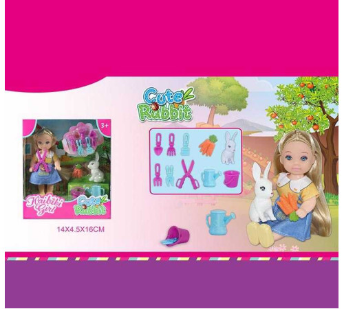 Лялька WG 602 (240/2) улюбленець, розмір ляльки 11.5 см, морква, аксесуари для садівництва, в коробці