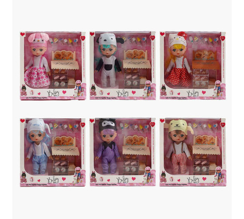 Лялька XD 63 D (60/2) висота - 27 см, музичний чіп, пісня англійською мовою, аксесуари, знімний одяг, знімне взуття, рухомі елементи, в коробці, ВИДАЄТЬСЯ МІКС ВИДІВ