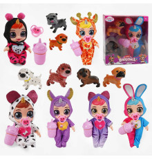Лялька 216 (72/2) 6 видів, гумова, висота 20 см, говорить, сміється, плаче, знімний одяг, рухливі кінцівки, пляшечка, пустушка, 2 песики, в коробці, ВИДАЄТЬСЯ ТІЛЬКИ МІКС ВИДІВ