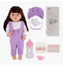 Лялька XBY 5511 (12) висота 52 см, гумова, пляшечка, памперс, соска, шкарпетки, в коробці