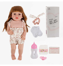 Лялька XBY 5541 (12) висота 52 см, гумова, пляшечка, памперс, соска, в коробці