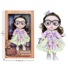 Лялька 3808 B4 (36/2) висота 27 см, пісні англійською, вітається, сміється, підсвічування, шарнірні кінцівки, окуляри, дзеркальце, щітка, в коробці