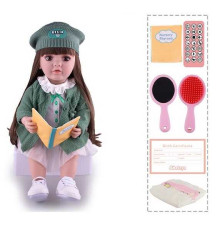 Інтерактивна лялька TK 9045-85 (9) "WToys", ОЗВУЧУВАННЯ УКРАЇНСЬКОЮ МОВОЮ, висота 55 см, пульт, на батарейках, аксесуари, рухає кінцівками, казки, пісні, віршики, скоромовки, відповідає на запитання, звуки тварин, мелодії, повторюшка, в коробці