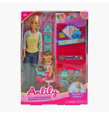 Лялька 99246 (36/2) "Вчитель", дитина, меблі, аксесуари, в коробці