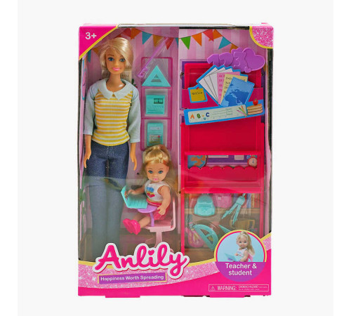 Лялька 99246 (36/2) "Вчитель", дитина, меблі, аксесуари, в коробці