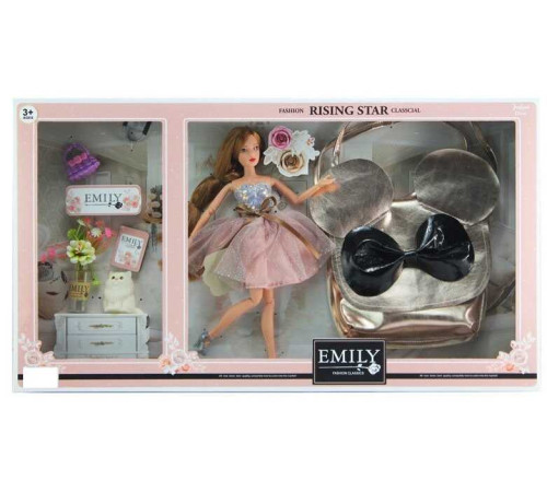 Лялька QJ 096 B (12) висота 30 см, аксесуари, сумочка для дівчинки, в коробці