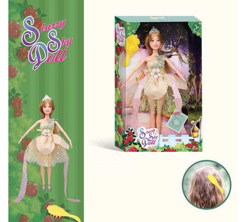 Лялька SK 054 D (72/2) висота 30 см, діадема, щітка для волосся, в коробці