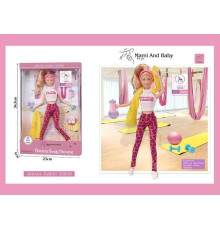 Лялька A 792-2 (48/2), висота 30 см, зйомне взуття, аксесуари, в коробці