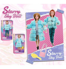 Лялька SK 051 C (72/2) висота 30 см, шарнірне з’єднання, зйомне взуття, щітка для волосся, в коробці