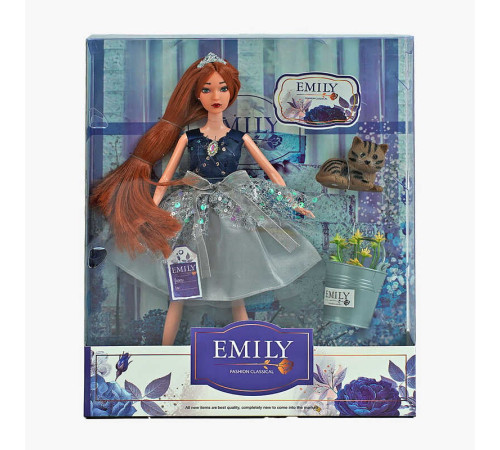 Лялька QJ 112 A (48/2) висота 30 см, вихованець, квіти, діадема, в коробці