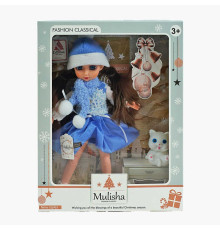 Лялька QJ 120 A (48/2) висота 30 см, улюбленець, шарф, шапка, в коробці